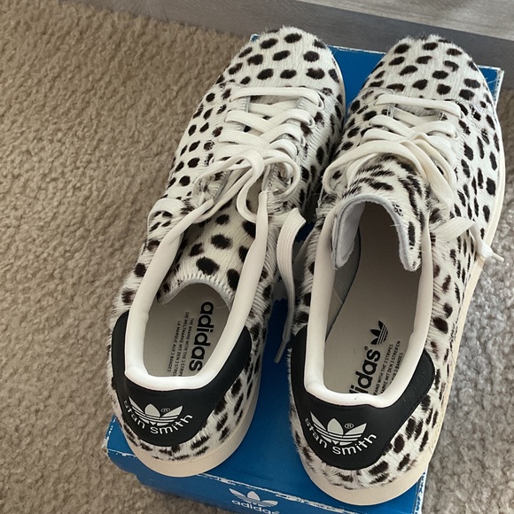 Adidas Stan Smith Snow Leopard Pony Hair Sneaker - Picture 1 of 6
